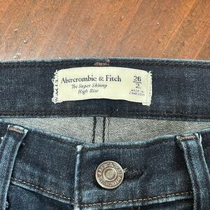 Abercrombie & Fitch Women's Long Skinny Jeans - Deep Blue